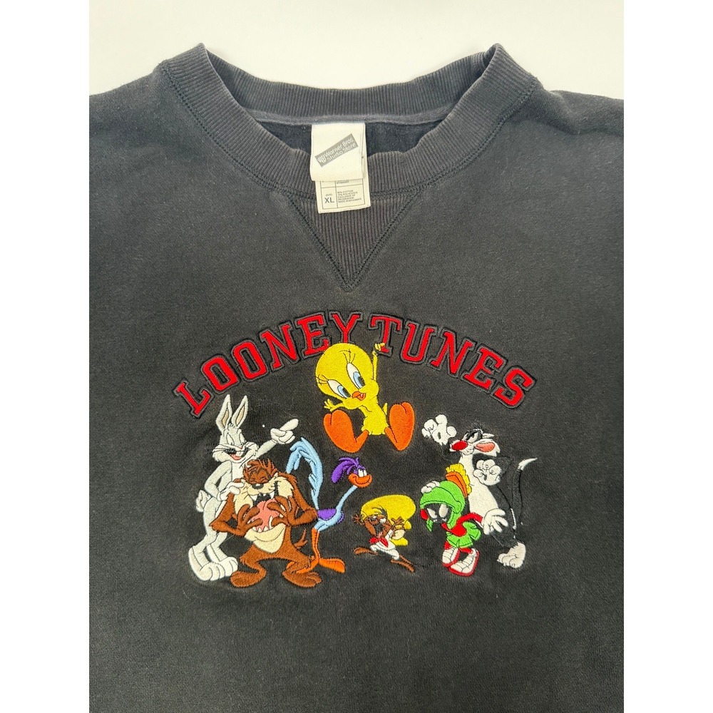 Vintage Looney Tunes Embroidered Crewneck Sweatshirt – Warner Bros Studio Store